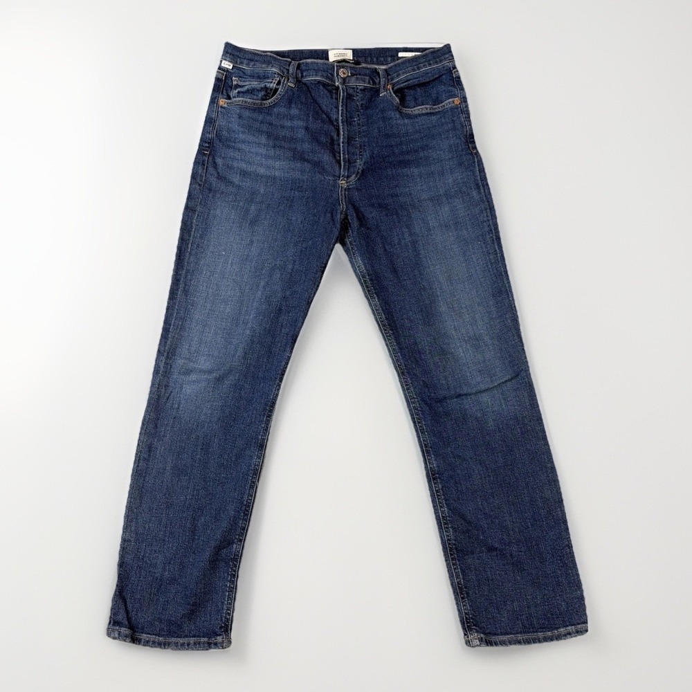 Citizens of Humanity Jolene Jeans Womens 31 Blue High Rise Straight Button Fly